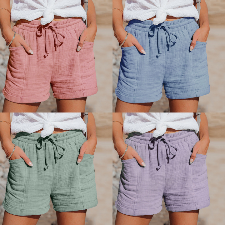 Bawełniane szorty letnie - BreezeWear-Zielony-S-Trend Polska