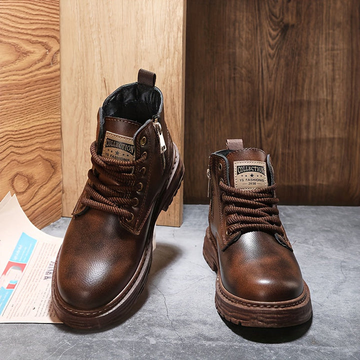 Ciepłe i stylowe buty za kostkę męskie - Arvo