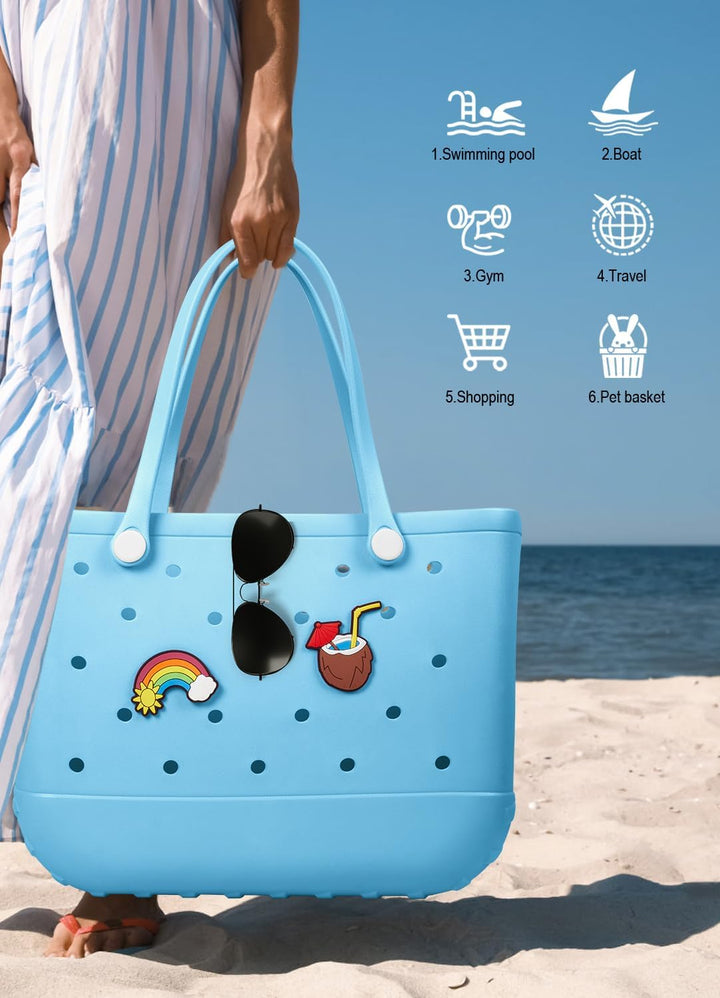 Wodoodporna torba plażowa EVA – duża i nadająca się do prania torba na zewnątrz