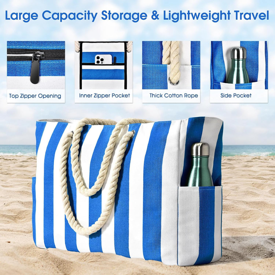 Wodoodporna i piaskoodporna oversized torba plażowa – SandAway