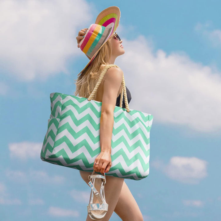 Wodoodporna i piaskoodporna oversized torba plażowa – SandAway