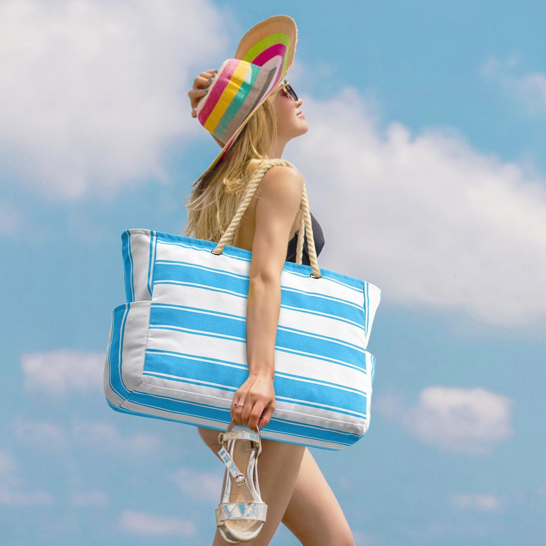 Wodoodporna i piaskoodporna oversized torba plażowa – SandAway