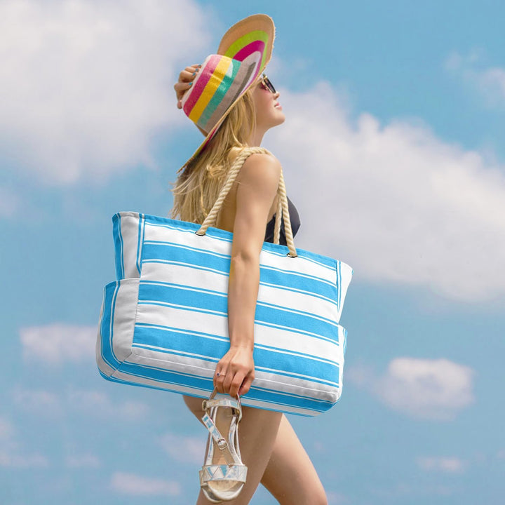 Wodoodporna i piaskoodporna oversized torba plażowa – SandAway