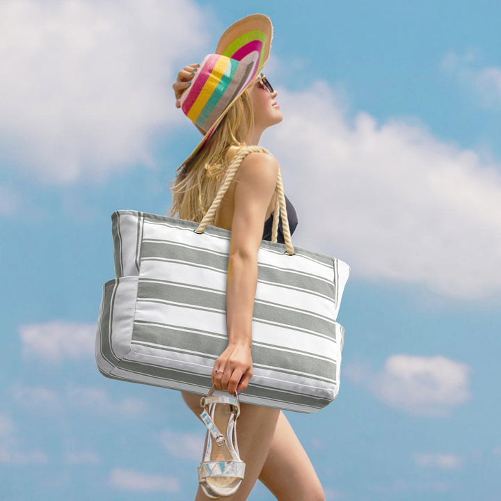 Wodoodporna i piaskoodporna oversized torba plażowa – SandAway