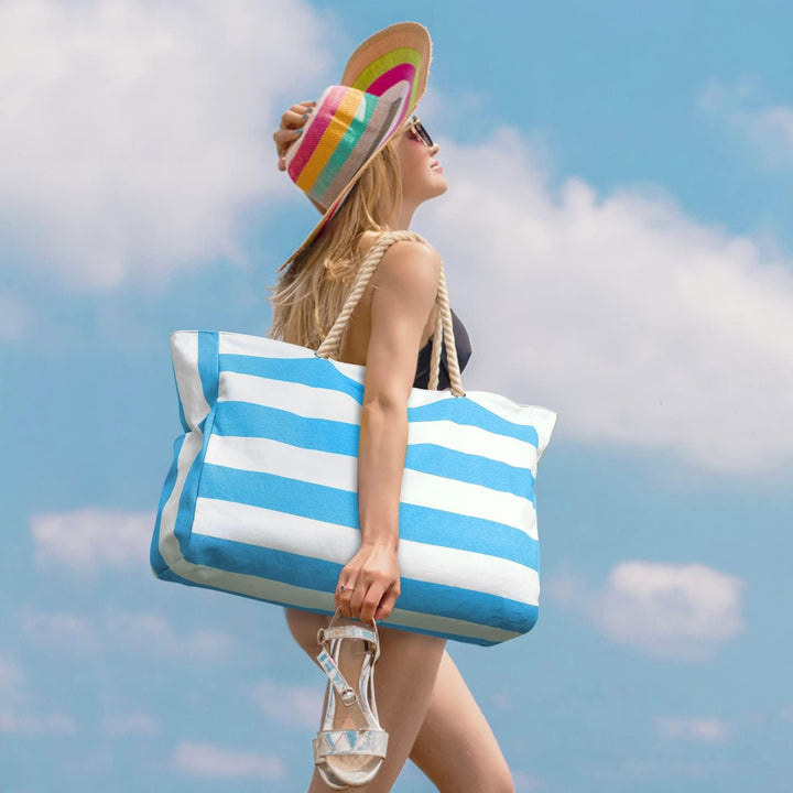 Wodoodporna i piaskoodporna oversized torba plażowa – SandAway