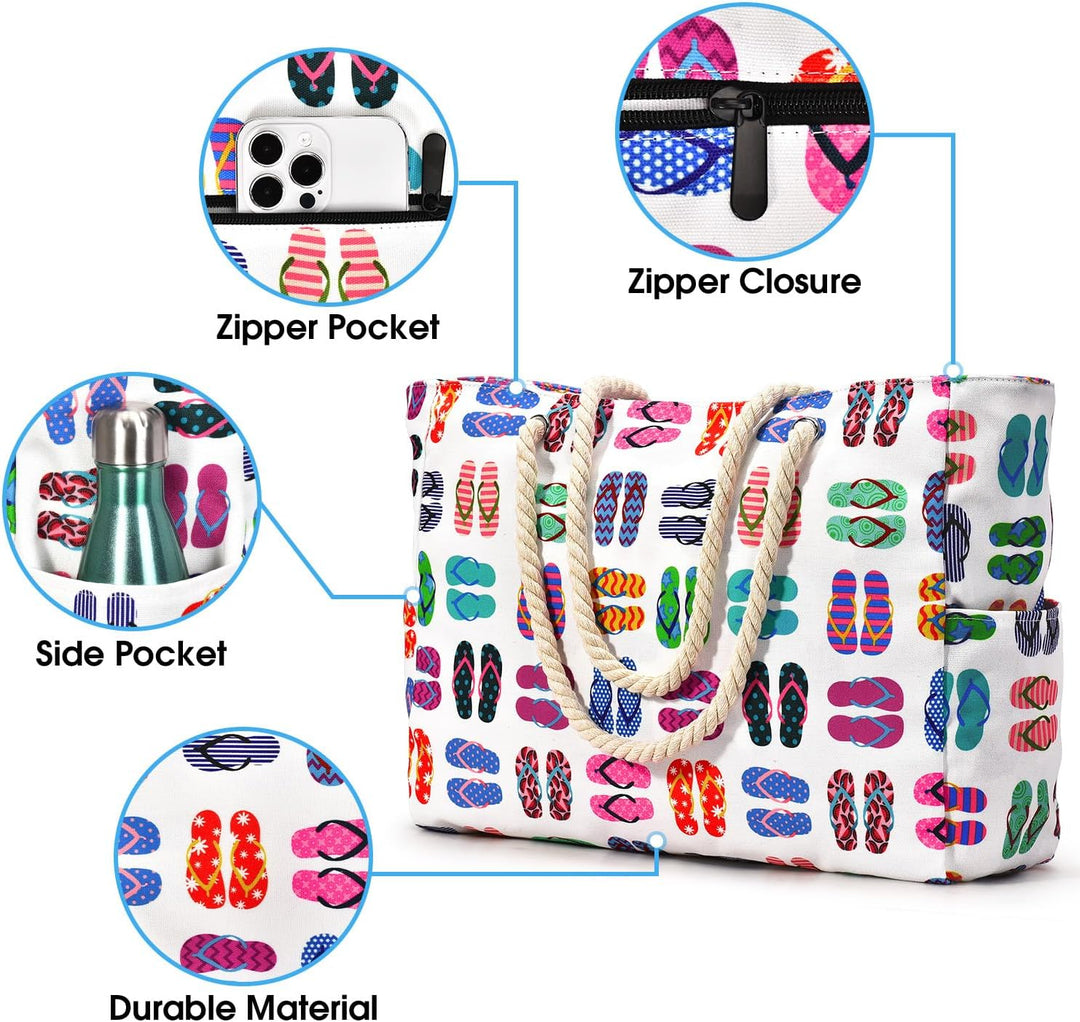 Wodoodporna i piaskoodporna oversized torba plażowa – SandAway