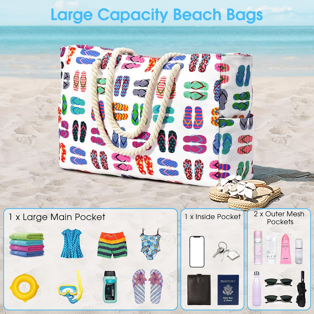 Wodoodporna i piaskoodporna oversized torba plażowa – SandAway