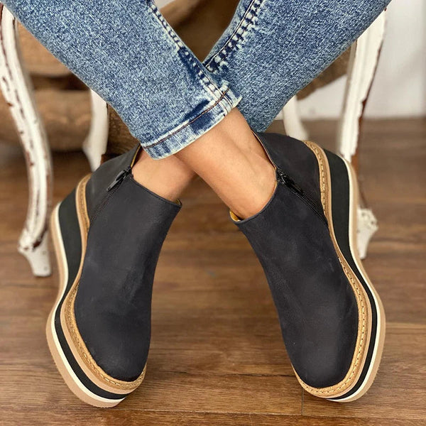 Bella - Casual Botki dla kobiet-Czarny-35-Trend Polska