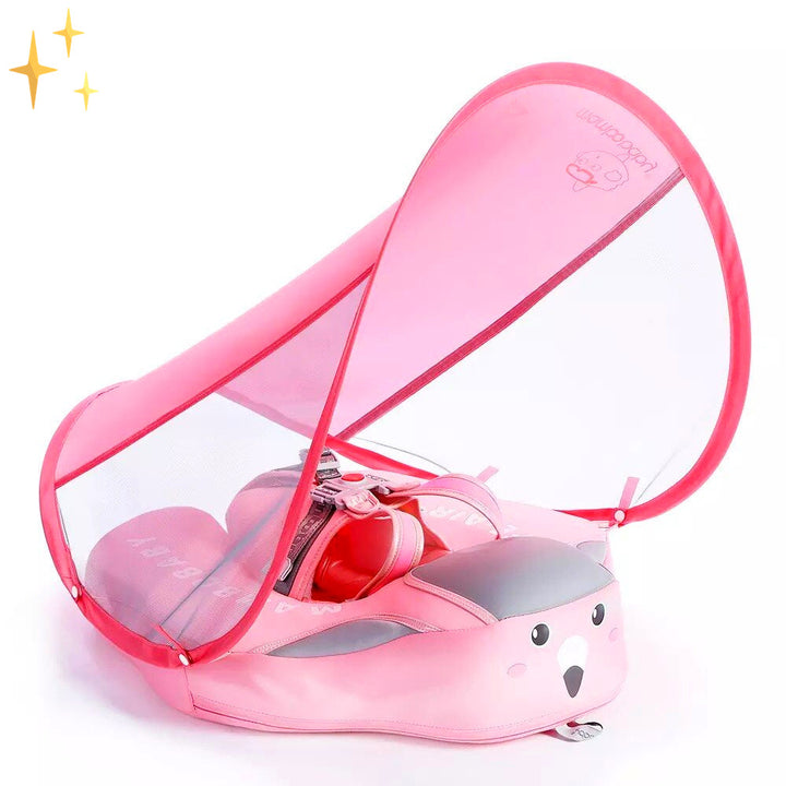 Bezpieczna obręcz ratunkowa dla małych dzieci - AquaSafe-GRATIS Parasol o wartości 30 €-Flamingo-Trend Polska