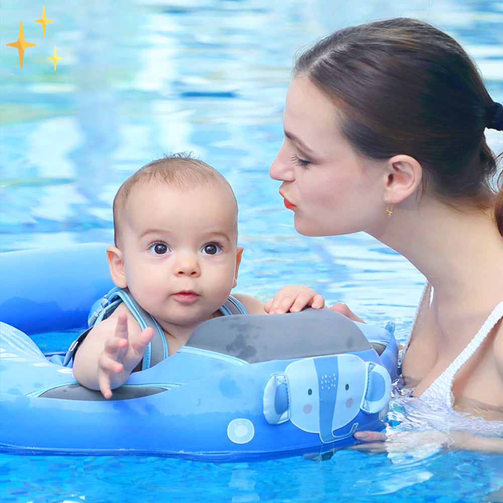 Bezpieczna obręcz ratunkowa dla małych dzieci - AquaSafe-GRATIS Parasol o wartości 30 €-Zielony-Trend Polska