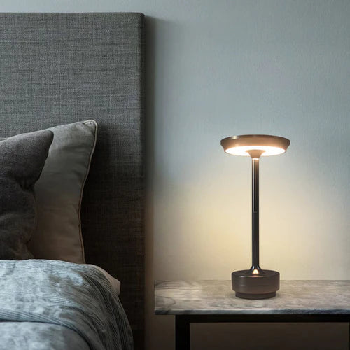 Bezprzewodowa Inteligentna Lampa Stołowa - AuraGlow-Złoto-Trend Polska