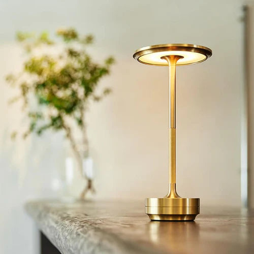 Bezprzewodowa Inteligentna Lampa Stołowa - AuraGlow-Złoto-Trend Polska