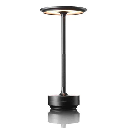 Bezprzewodowa lampa biurkowa z możliwością ładowania przez USB - GlowBeam-Czarny-Trend Polska