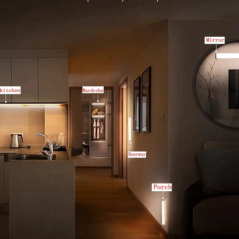 Bezprzewodowa lampa LED z czujnikiem ruchu - SmartGlow-Ciepły dowcip-10CM-Trend Polska