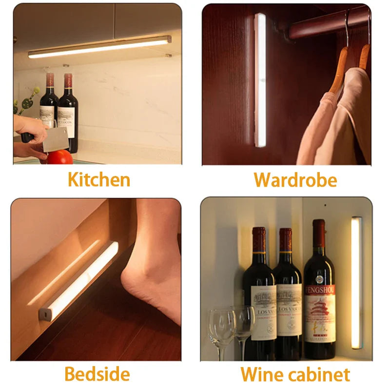 Bezprzewodowa lampa LED z czujnikiem ruchu - SmartGlow-Ciepły dowcip-10CM-Trend Polska