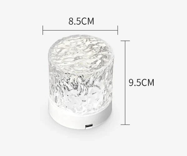 Bezprzewodowa lampa nastrojowa z pilotem - AuraGlow-Jednokolorowe światło-USB ładowany-Trend Polska