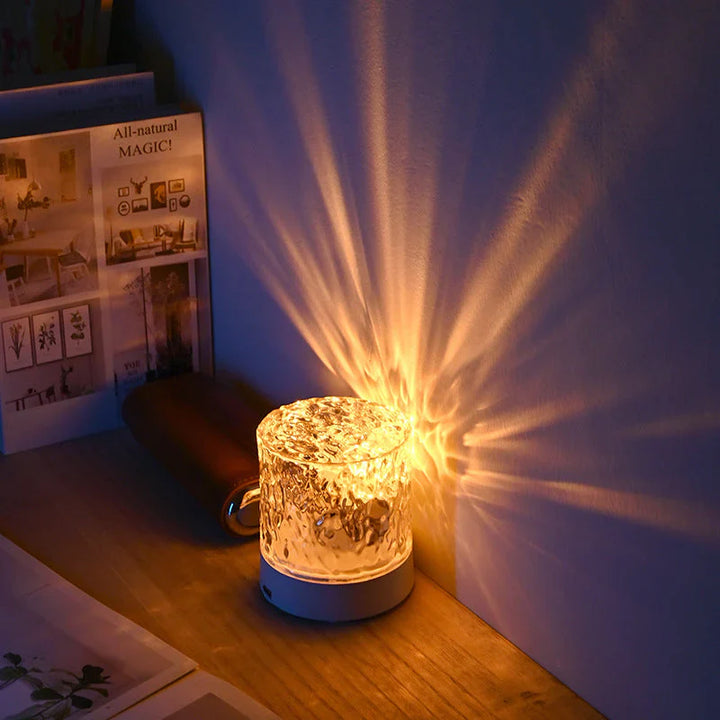 Bezprzewodowa lampa nastrojowa z pilotem - AuraGlow-Jednokolorowe światło-USB ładowany-Trend Polska