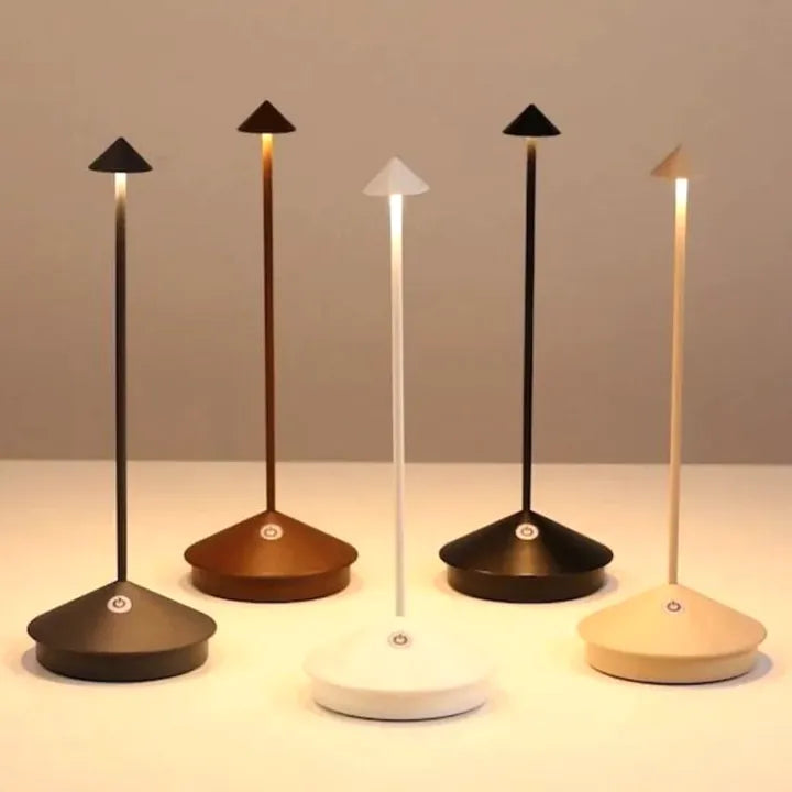 Bezprzewodowa lampa stołowa LED | ClarityGlow-Czarny-Trend Polska