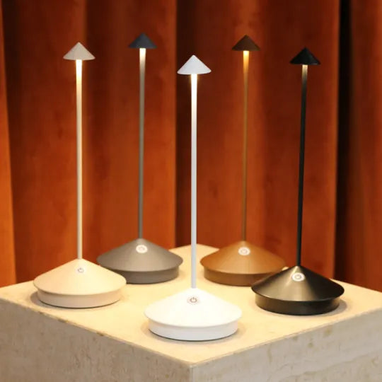 Bezprzewodowa lampa stołowa LED | ClarityGlow-Czarny-Trend Polska