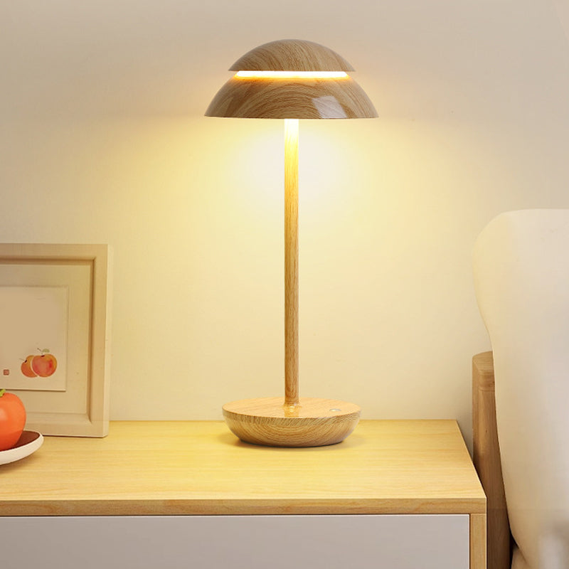 Bezprzewodowa lampa stołowa z wbudowanym oświetleniem LED - GlowBeam-Drewno-Trend Polska