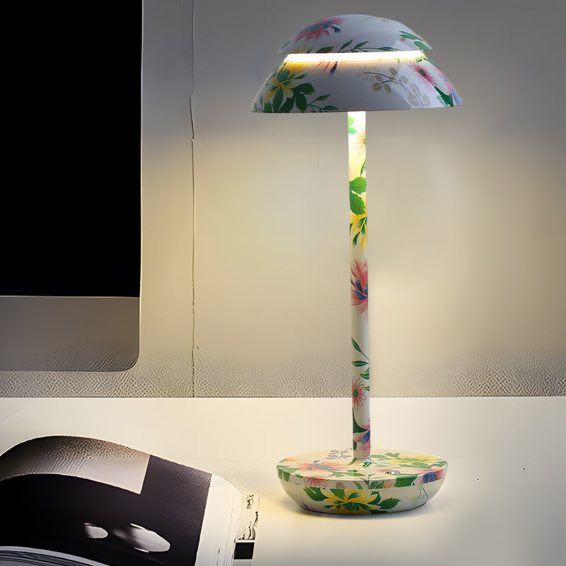 Bezprzewodowa lampa stołowa z wbudowanym oświetleniem LED - GlowBeam-Fiołki-Trend Polska