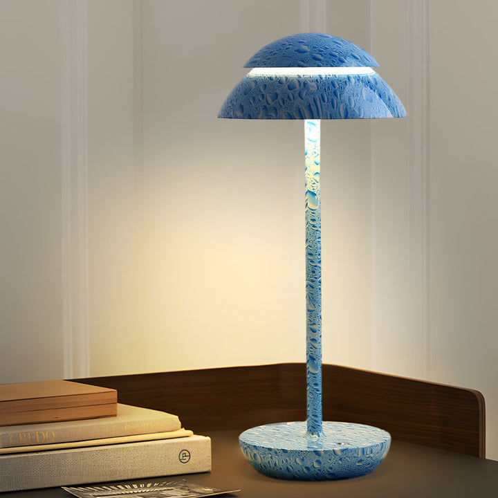Bezprzewodowa lampa stołowa z wbudowanym oświetleniem LED - GlowBeam-Niebieski-Trend Polska