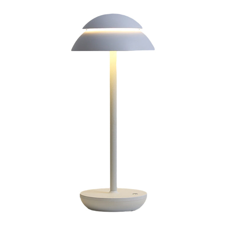 Bezprzewodowa lampa stołowa z wbudowanym oświetleniem LED - GlowBeam-Biały-Trend Polska
