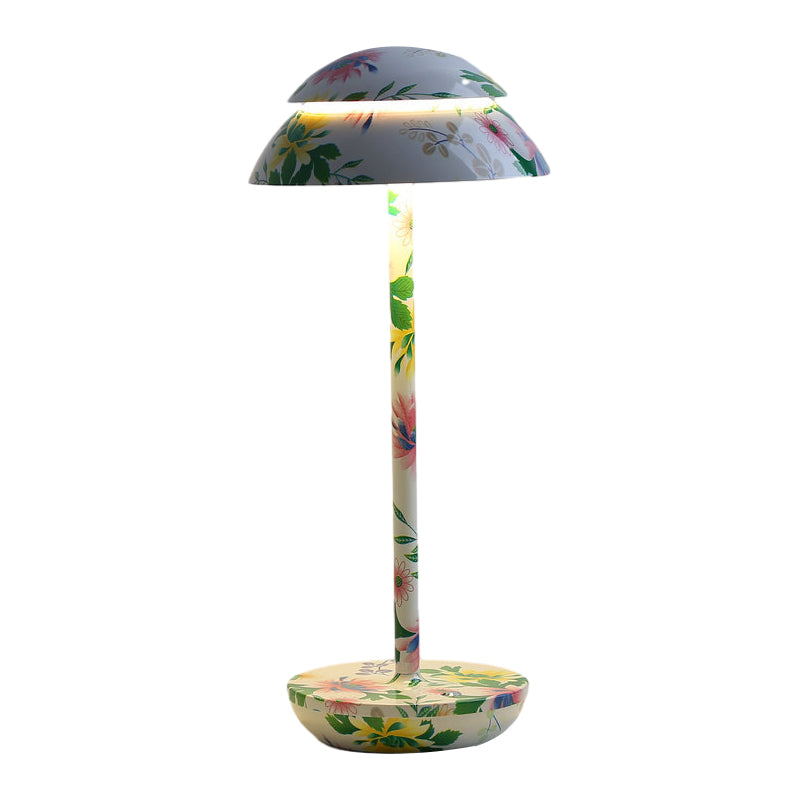 Bezprzewodowa lampa stołowa z wbudowanym oświetleniem LED - GlowBeam-Biały-Trend Polska