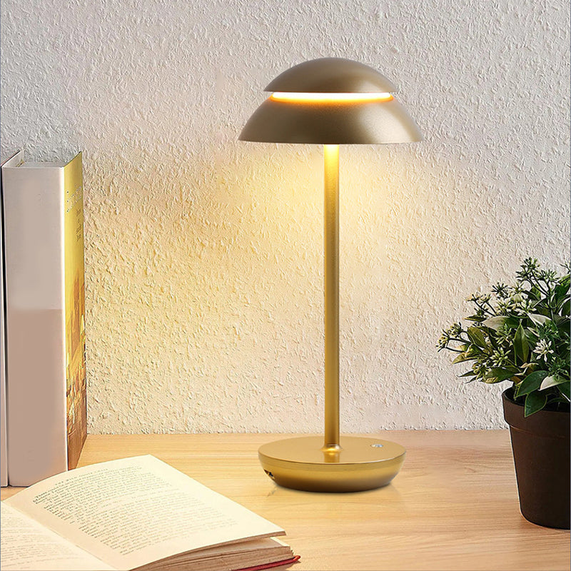 Bezprzewodowa lampa stołowa z wbudowanym oświetleniem LED - GlowBeam-Złoto-Trend Polska