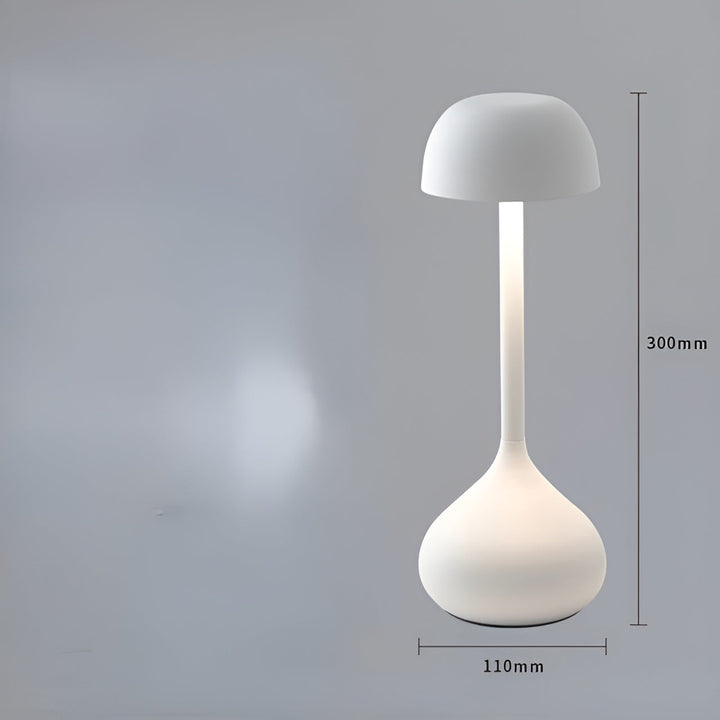 Bezprzewodowa Przyciemniana Lampa Stolikowa w Kształcie Grzyba - GlowMush-Biała maczuga-Trend Polska