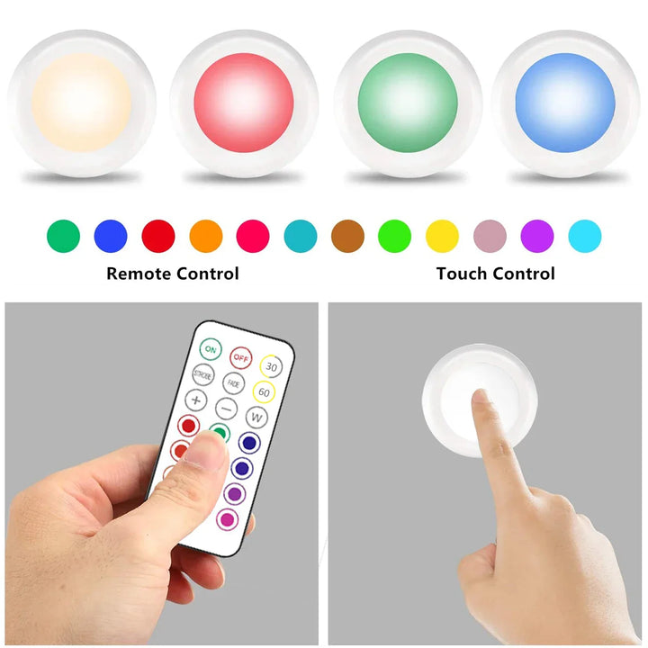 Bezprzewodowe oświetlenie LED RGB pod szafkę - GlowyLed-1 Lampa-Trend Polska