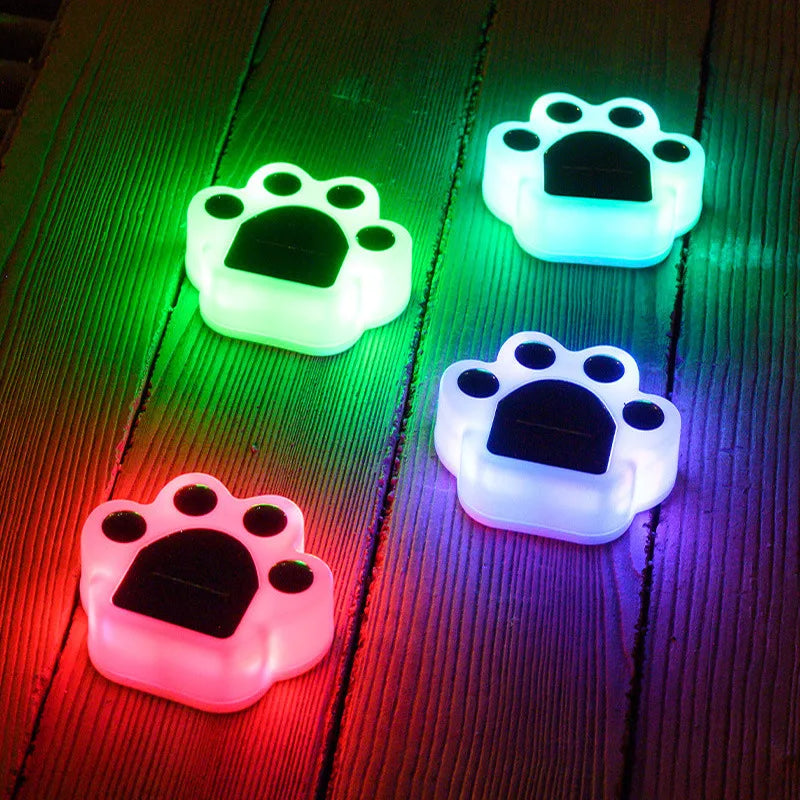 Bezprzewodowe solarne oświetlenie ogrodowe - PawsGlow-Wielobarwny-Trend Polska
