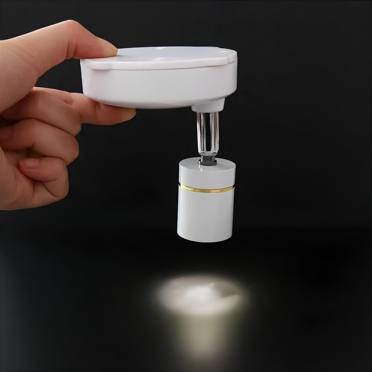 Bezprzewodowy reflektor LED - LumaSpot-2-Białe - Baterie AA-Biały-Trend Polska