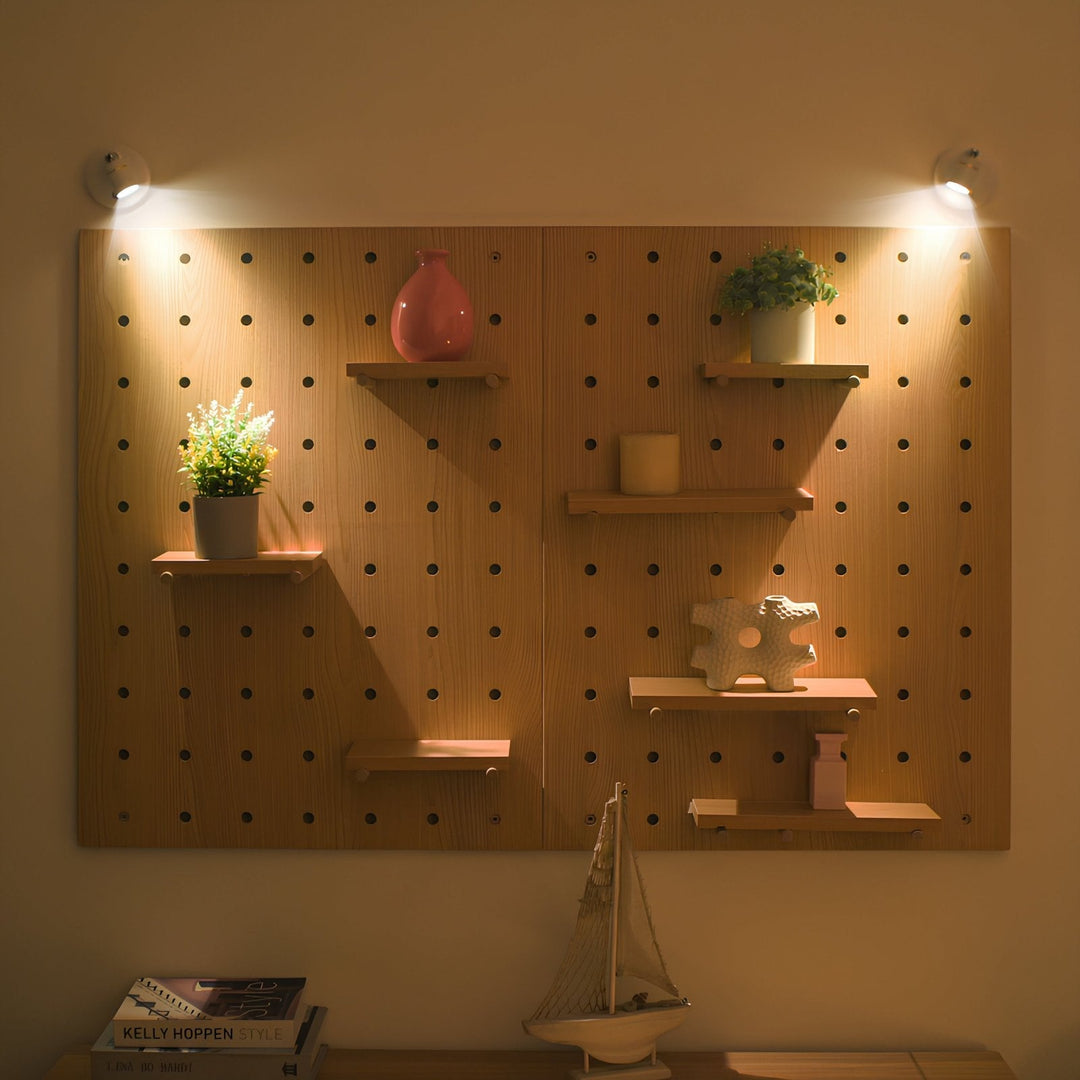 Bezprzewodowy reflektor LED - LumaSpot-2-Białe - Baterie AA-Biały-Trend Polska