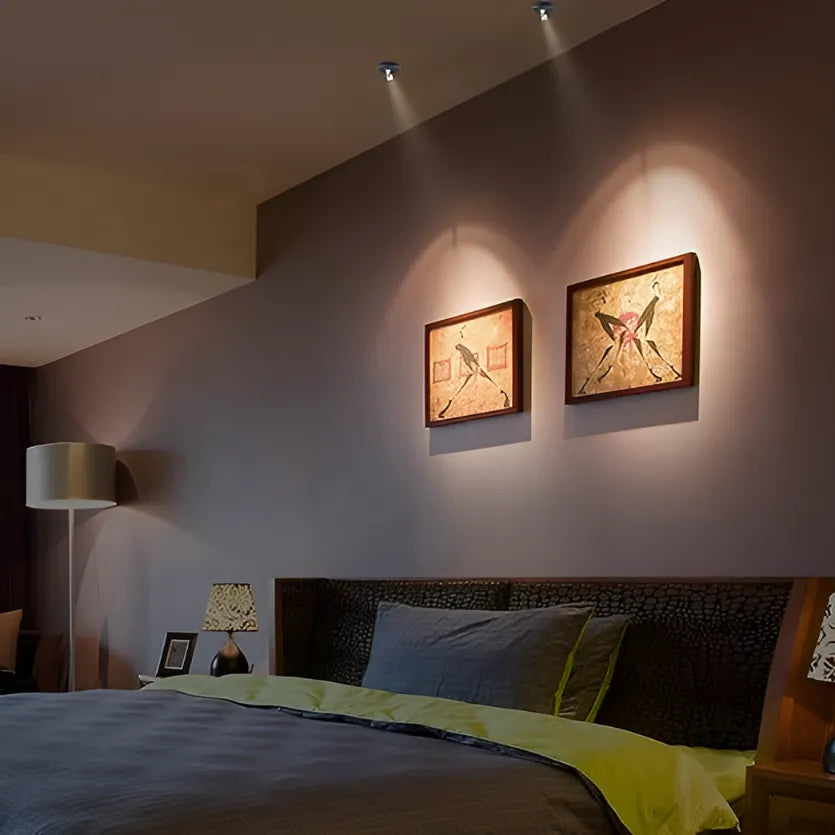 Bezprzewodowy reflektor LED - LumaSpot-2-Białe - Baterie AA-Biały-Trend Polska
