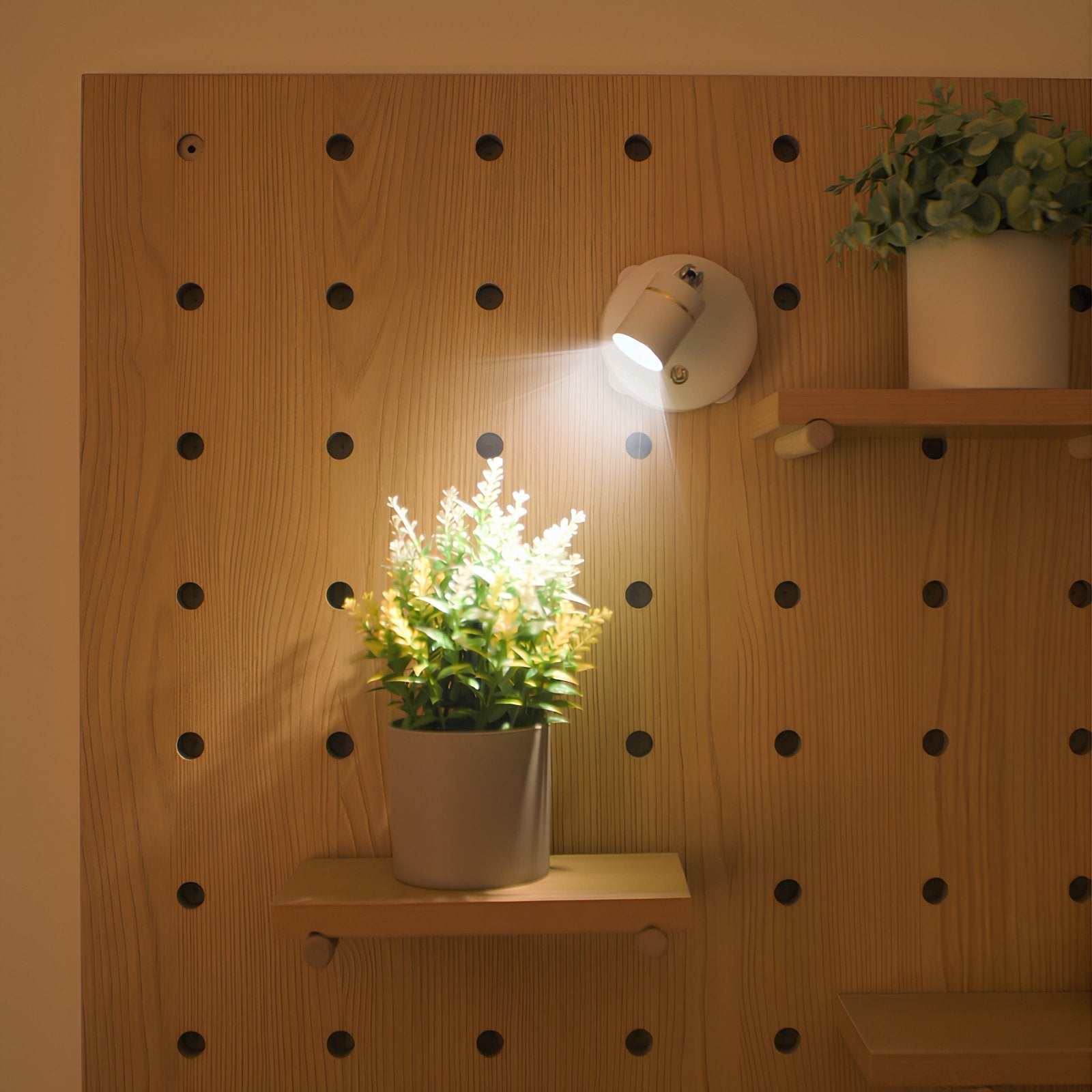 Bezprzewodowy reflektor LED - LumaSpot-2-Białe - Baterie AA-Biały-Trend Polska