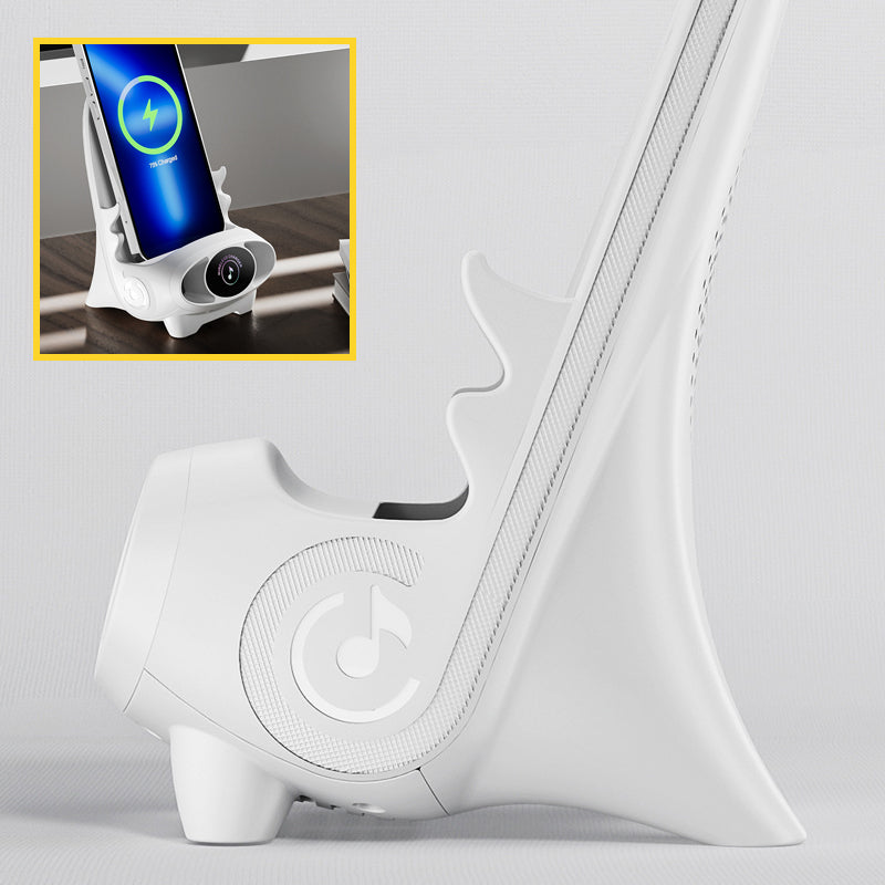 Bezprzewodowy uchwyt na telefon z funkcją szybkiego ładowania 15W - FlexCharge Chair-Biały-Trend Polska