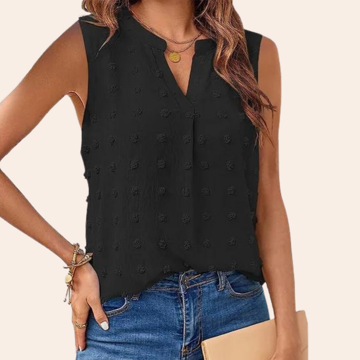 Bezrykawnik lekki damski – Vera-Czarny-S-Trend Polska