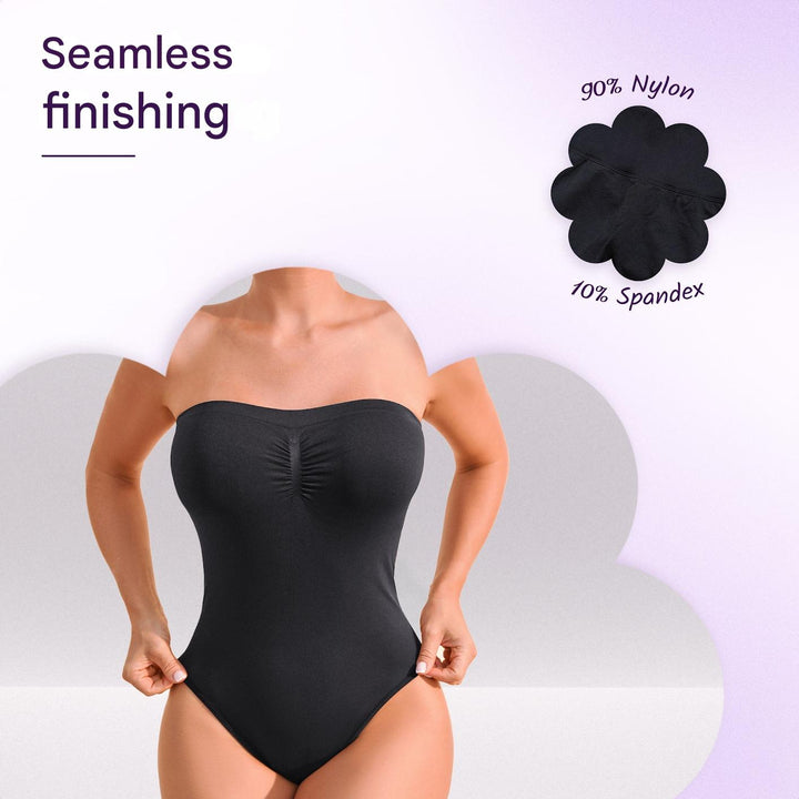 Bezszwowy bezramkowy modelujący bodysuit z majtkami – Élise-S-Trend Polska