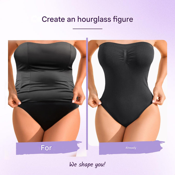 Bezszwowy bezramkowy modelujący bodysuit z majtkami – Élise-S-Trend Polska