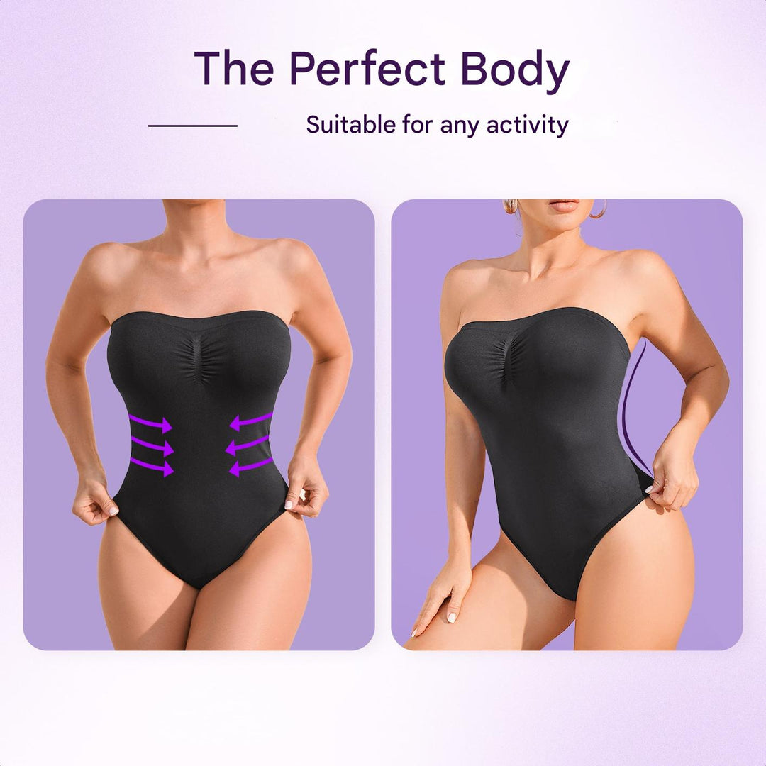 Bezszwowy bezramkowy modelujący bodysuit z majtkami – Élise-S-Trend Polska
