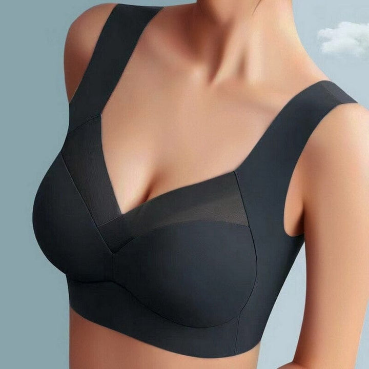 Bezszwowy biustonosz dla maksymalnego komfortu - EaseFit-Czarny-L - (40-55kg)-Trend Polska