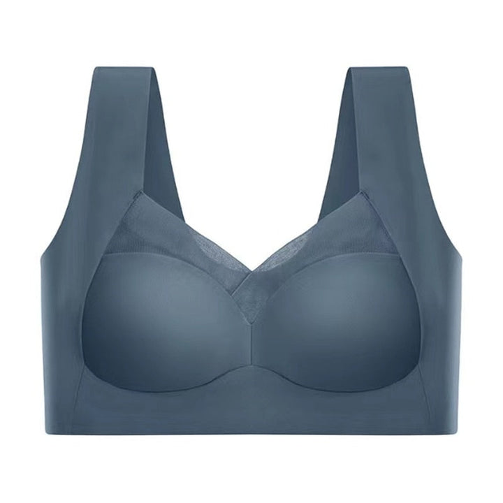 Bezszwowy biustonosz dla maksymalnego komfortu - EaseFit-Ciemnoniebieski-L - (40-55kg)-Trend Polska