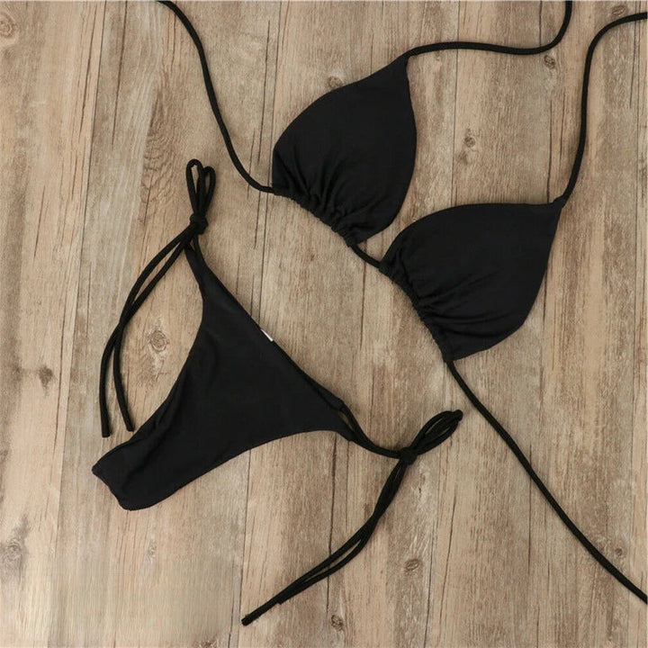 Bikini słoneczny z technologią Microtan – Solena-Biały-S-Trend Polska