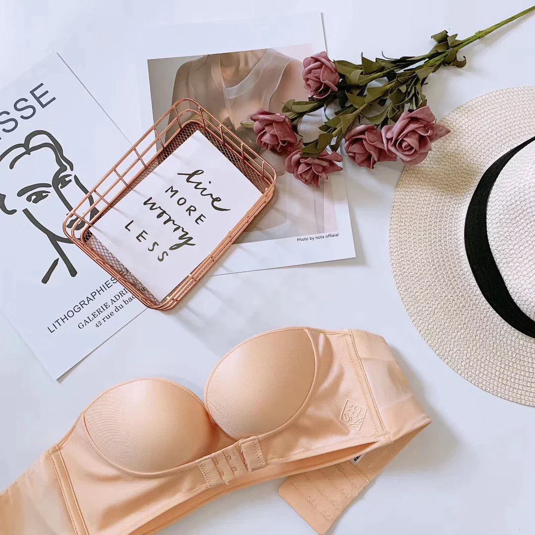 Biustonosz push-up bez ramiączek z efektem uniesienia – kup 1, weź 1 gratis – Elina-Beżowy-70-A-Trend Polska