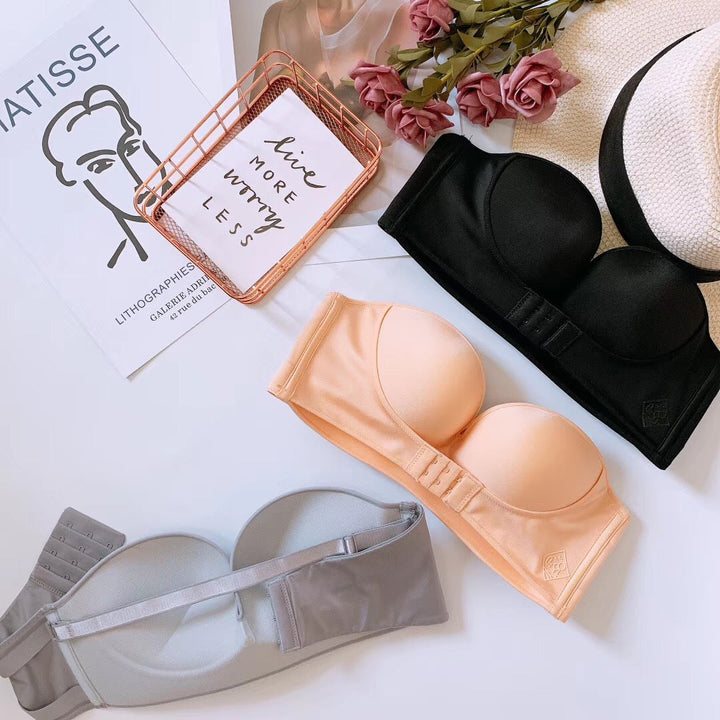 Biustonosz push-up bez ramiączek z efektem uniesienia – kup 1, weź 1 gratis – Elina-Beżowy-70-A-Trend Polska