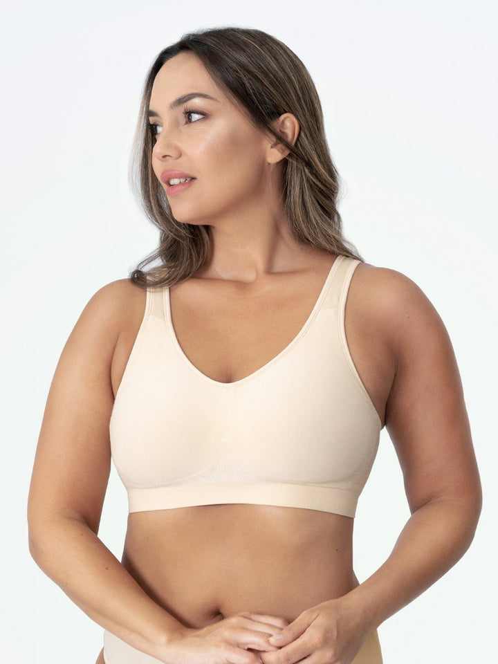 Biustonosz sportowy modelujący – Elena-Beżowy-M-Trend Polska