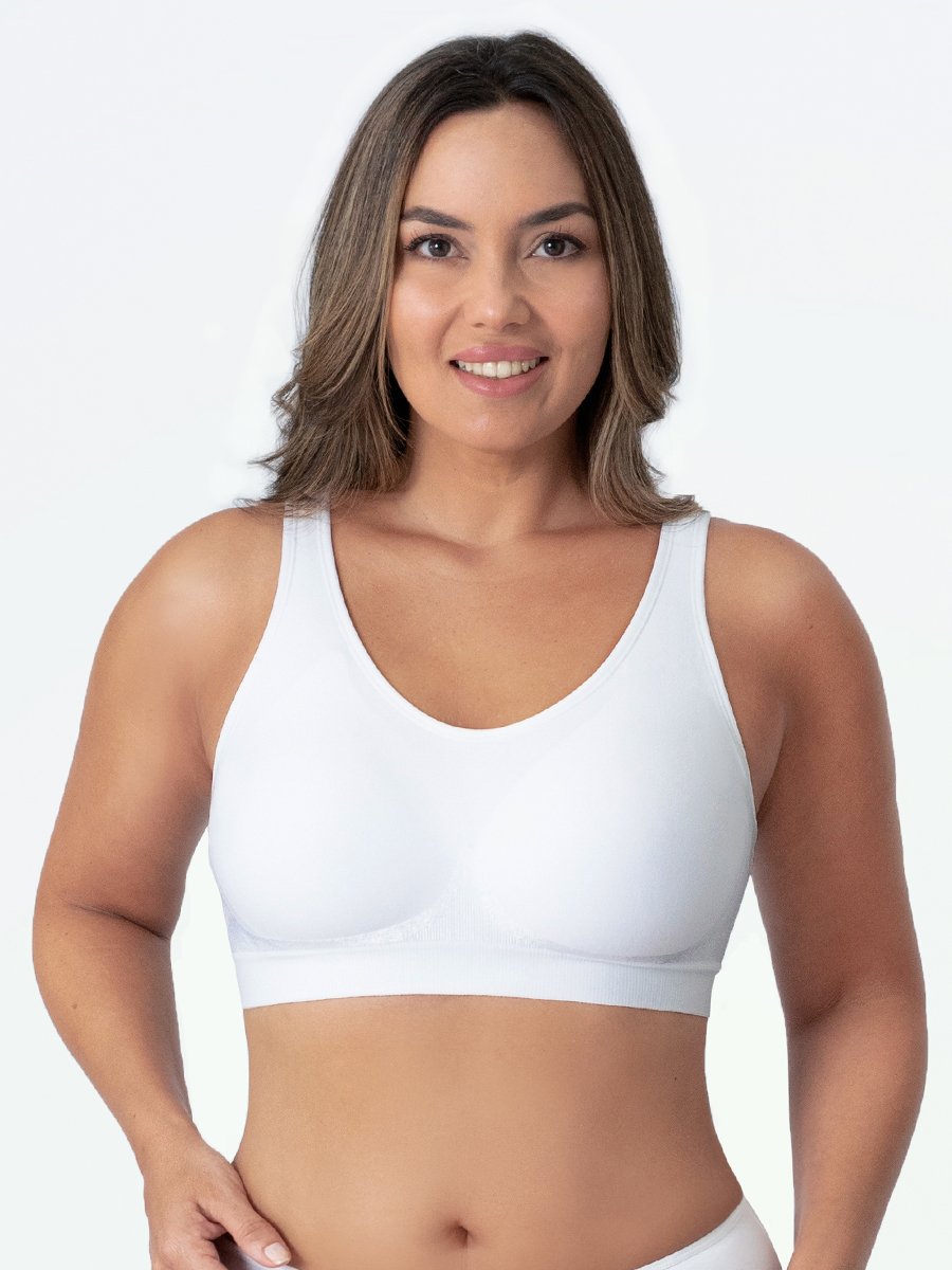 Biustonosz sportowy modelujący – Elena-Biały-M-Trend Polska