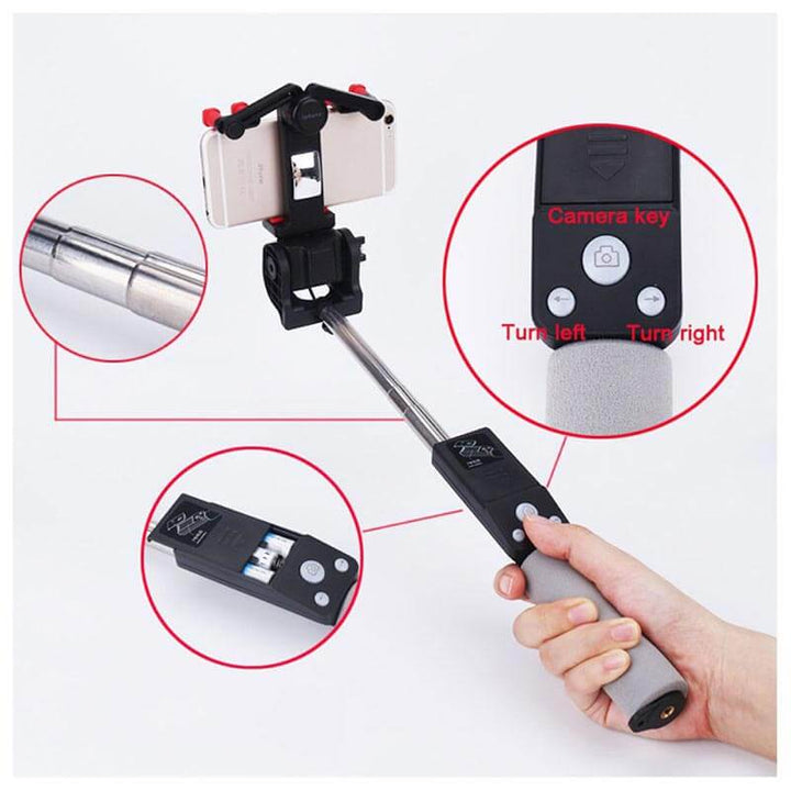 Bluetooth Selfie Stick z obrotem 360° – SpinShot-Czarny-Trend Polska