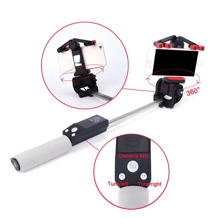 Bluetooth Selfie Stick z obrotem 360° – SpinShot-Czarny-Trend Polska
